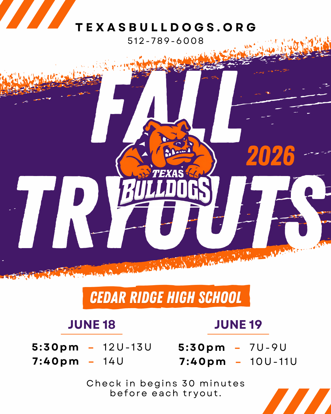Fall 2026 Tryouts Flyer